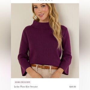Avara Jackie Knit Mock Neck Sweater